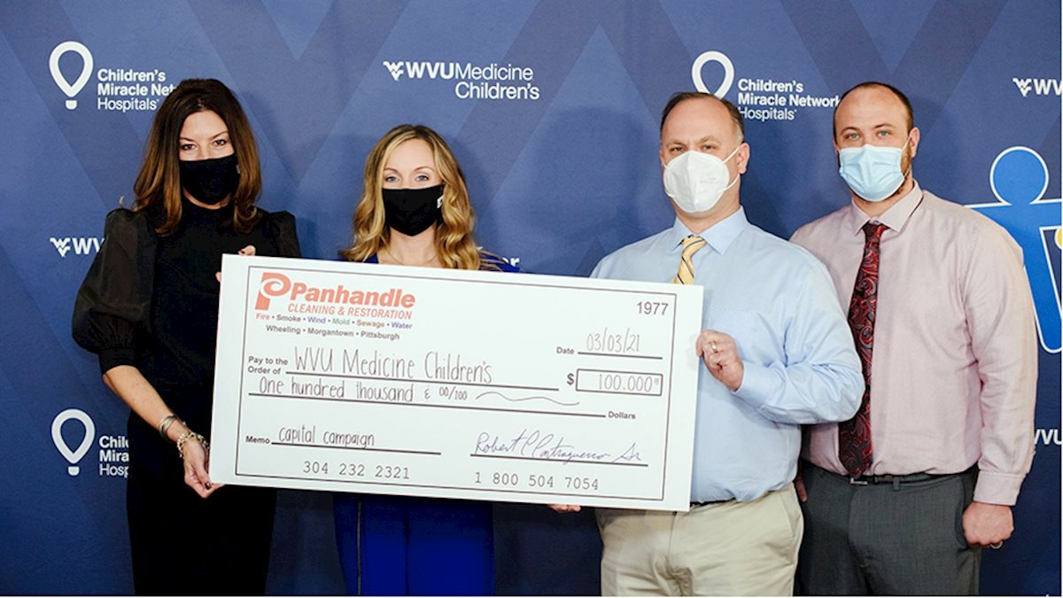 $100K gift to WVU Medicine Children’s boosts capital campaign