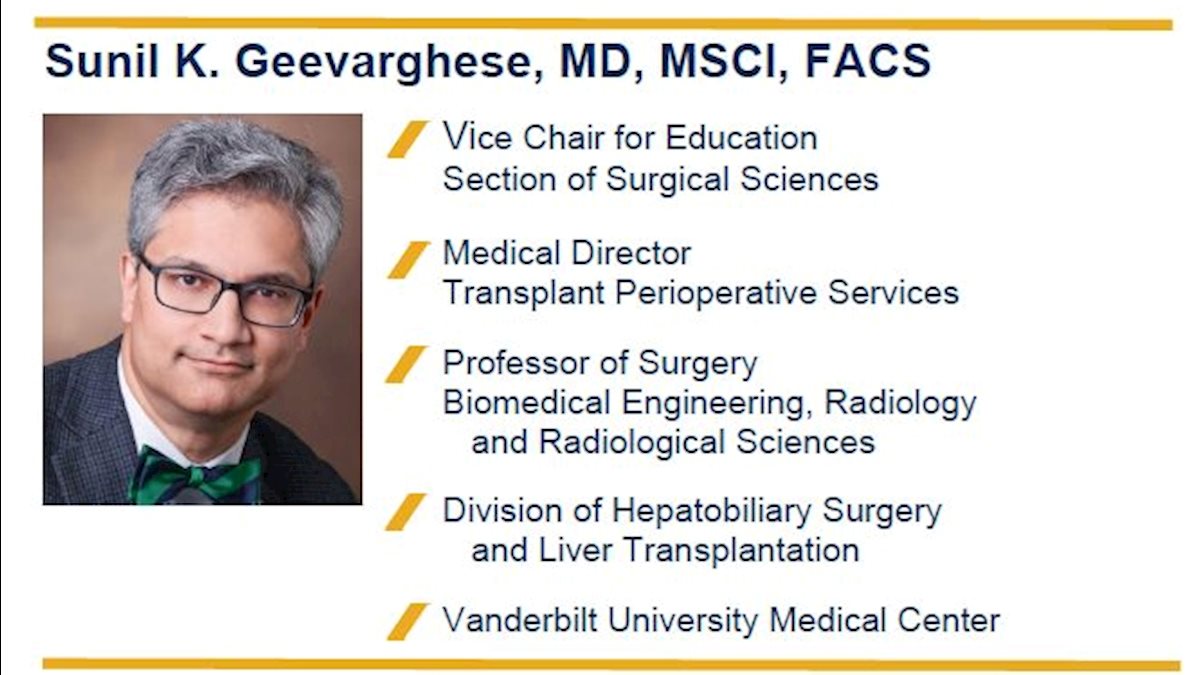2025 H. Bernard Zimmermann, MD Visiting Professor Department of Surgery Grand Rounds