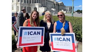 Advocating for patients: School of Nursing students, faculty member attend introduction of ICAN legislation in D.C.
