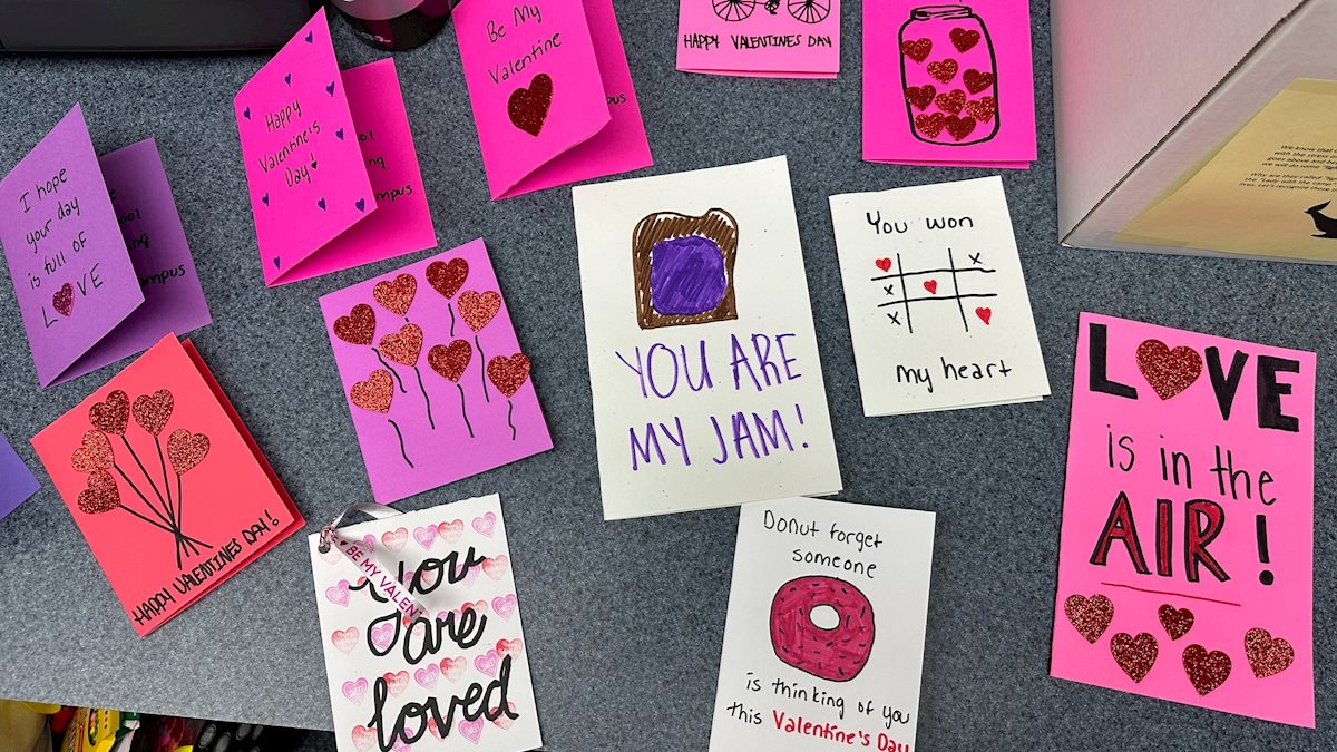 Beckley nursing students create valentines for long-term care residents