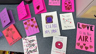 Beckley nursing students create valentines for long-term care residents