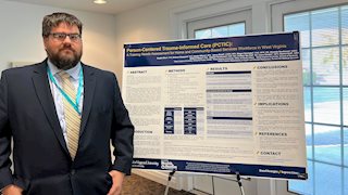 School of Public Health graduate student presents Health Affairs project at state rural health conference