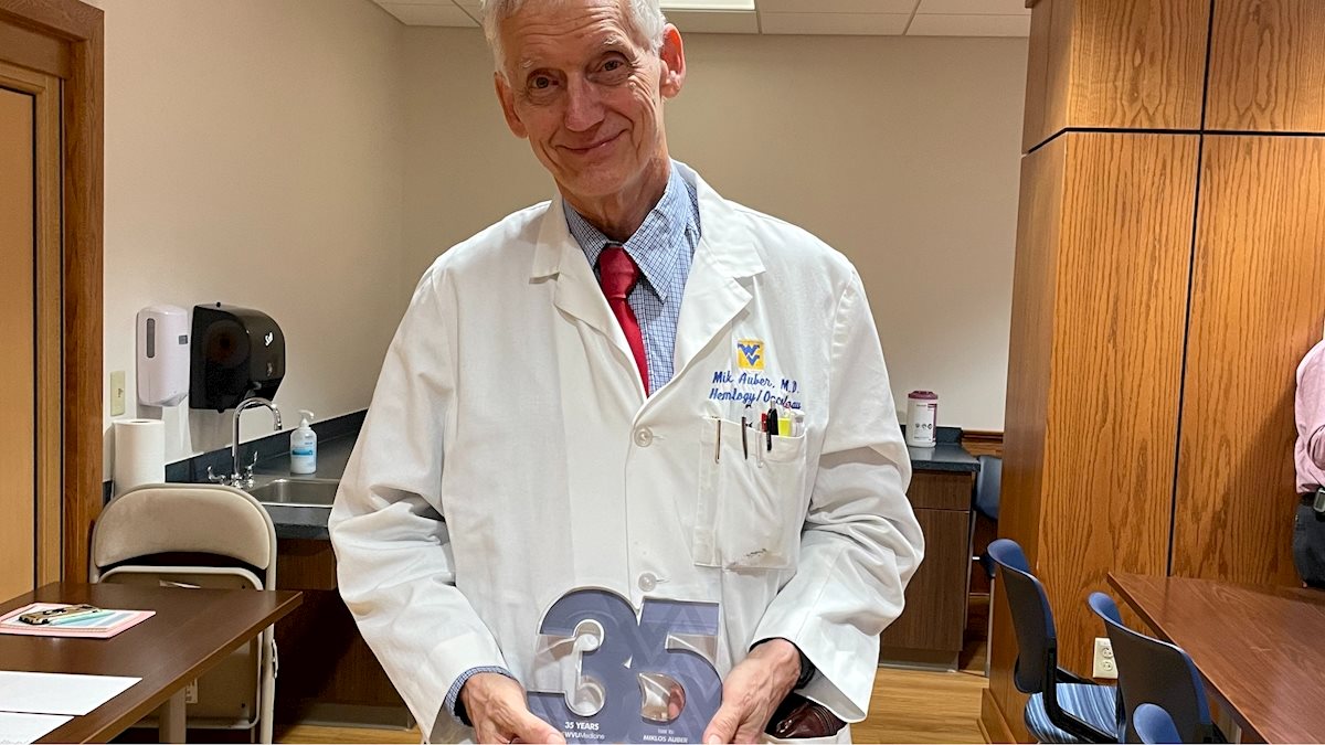 Celebrating Dr. Miklos Auber’s 35 Years of Service to the WVU Cancer Institute