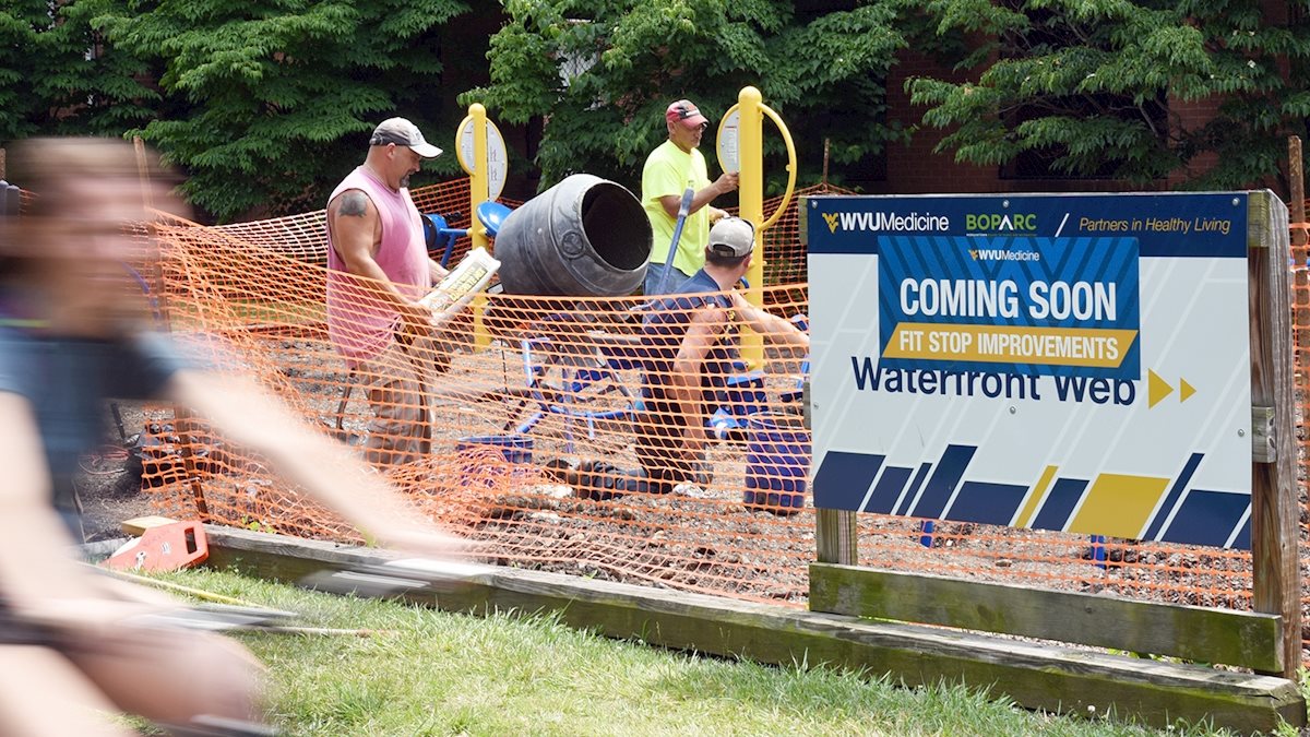 WVU Medicine sponsors upgrade of Fit Stop along trail