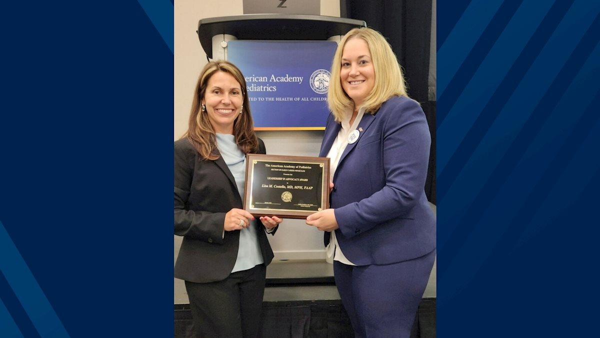 Costello receives AAP Early Career Physicians Leadership in Advocacy Award 