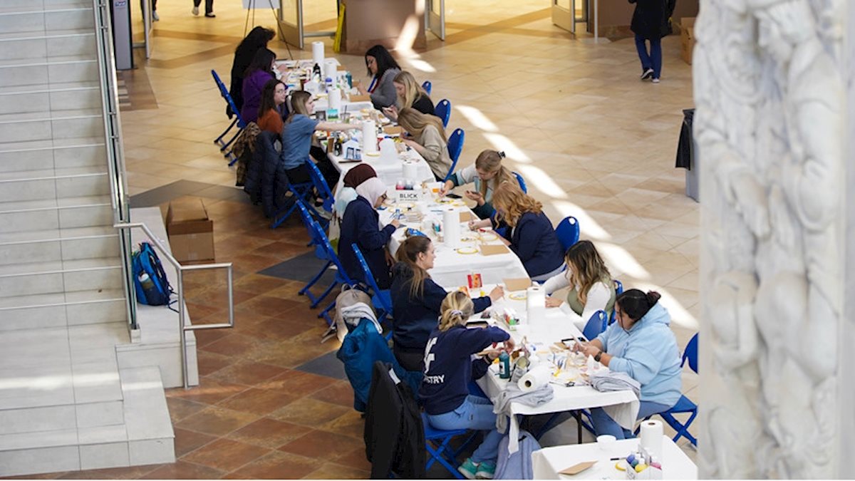 Students invited to paint a mask in time for Halloween