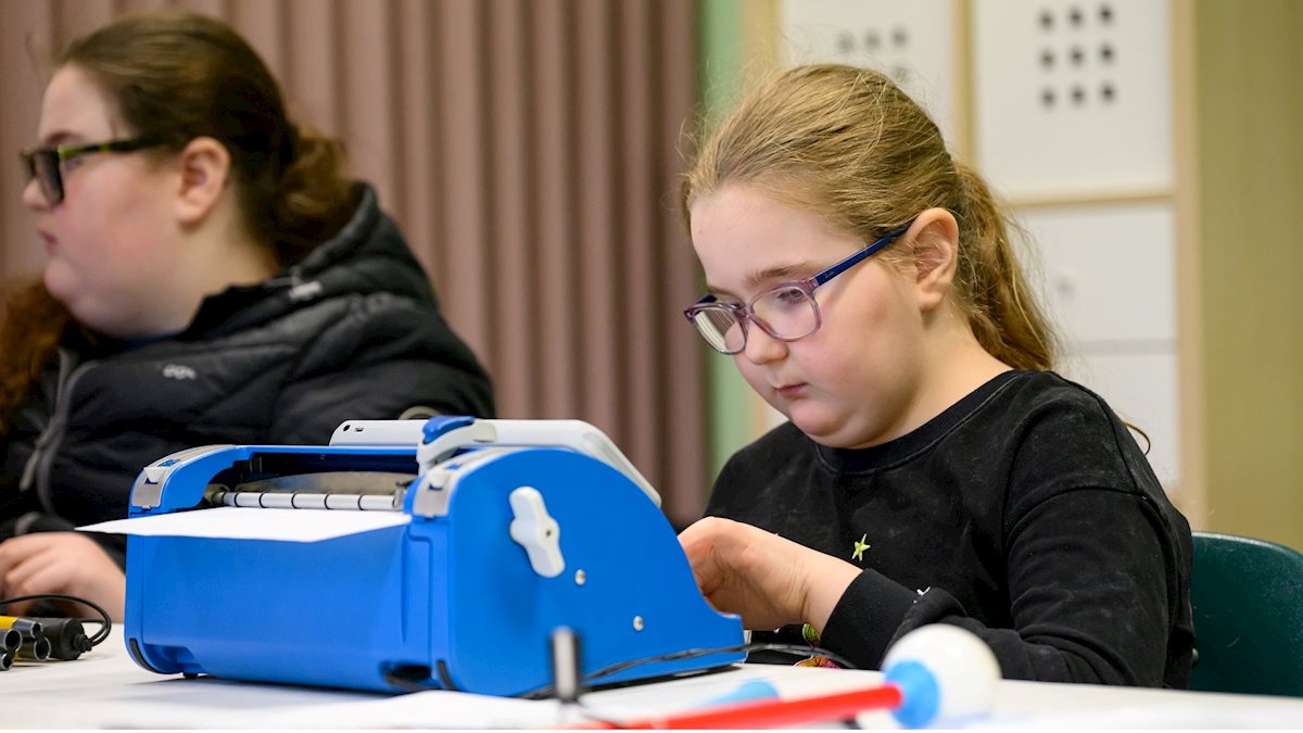 CVRP students showcase braille literacy and orientation and mobility skills while connecting with peers