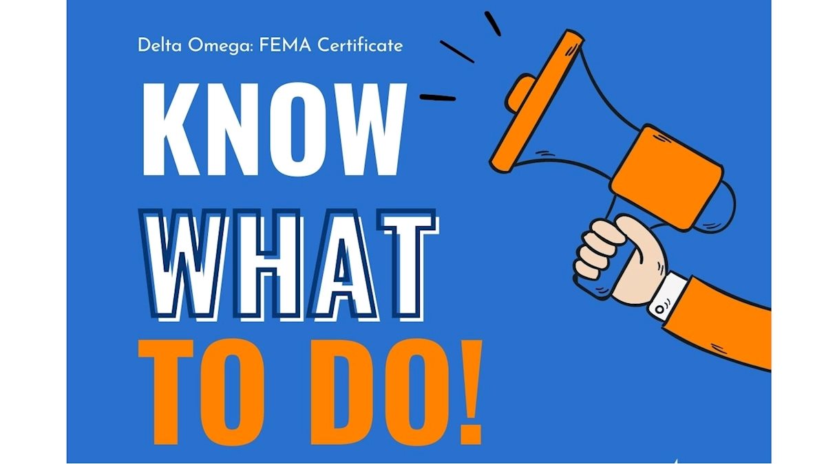 Delta Omega FEMA Certificate Active Shooter What You Can Do School