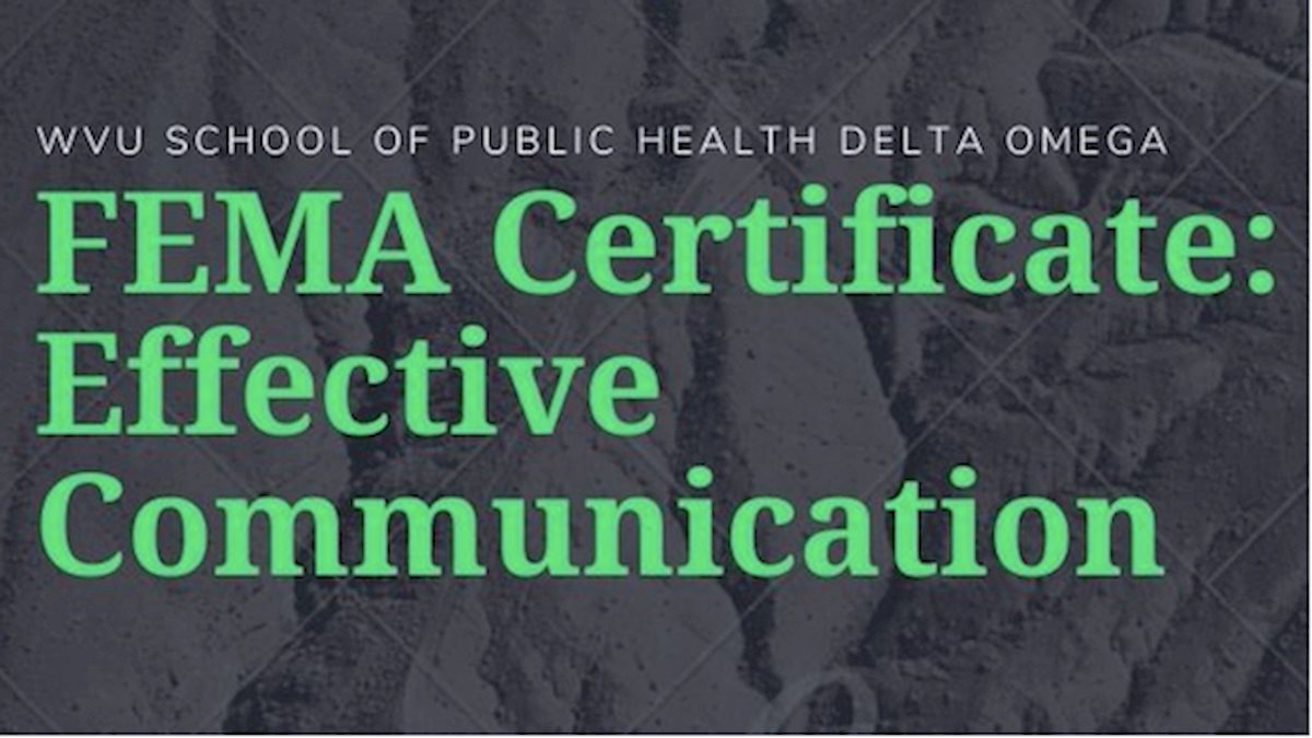 Delta Omega: FEMA Certificate: Effective Communication