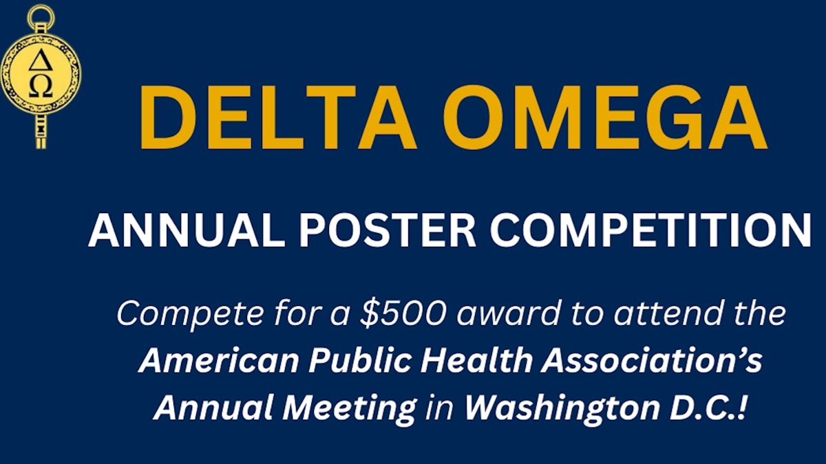 Delta Omega to host poster competition with cash prizes