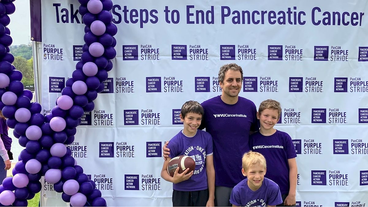 Dr. Boone Represents WVU Cancer Institute at PurpleStride 