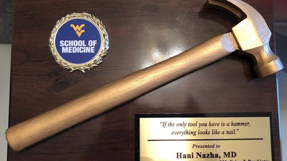 Dr. Hani Nazha Recognized for his Teaching at WVU School of Medicine Charleston Campus