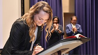 Pledging professionalism and service, future dentists begin classes