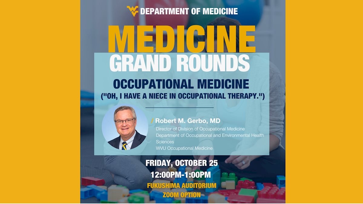 Gerbo to highlight occupational medicine as part of Medicine Grand Rounds
