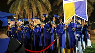 Gold and Blue celebration in Oman