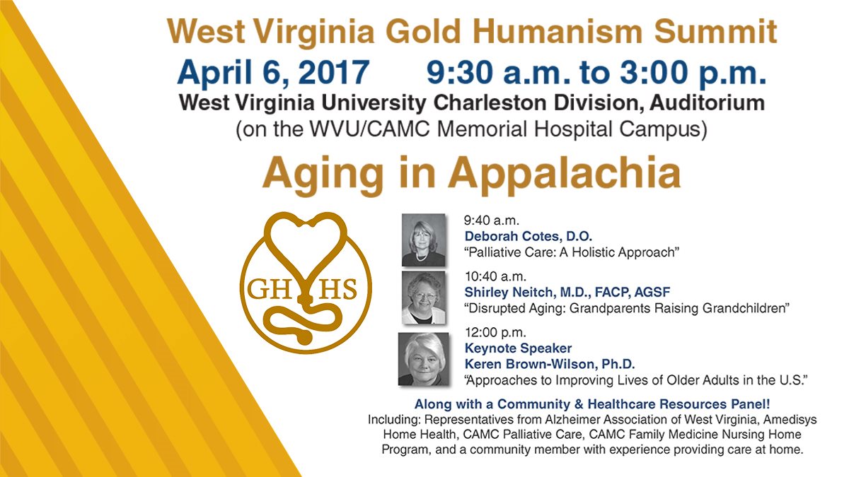 Gold Humanism Summit set for April 6, 2017 at WVU Charleston Campus