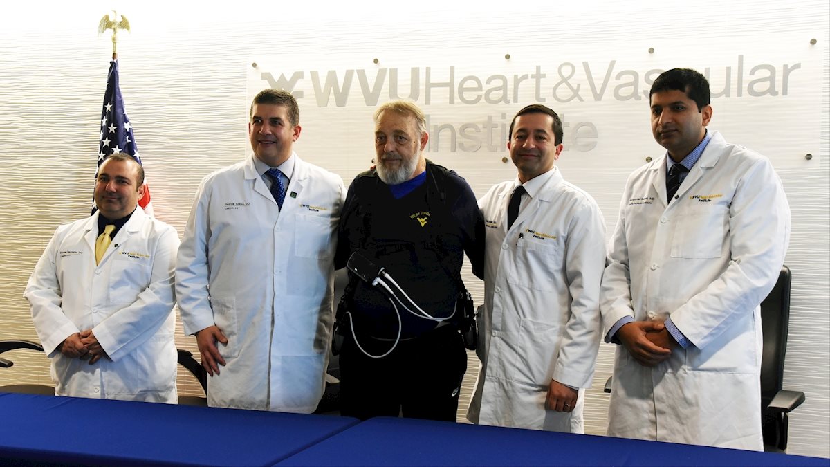 In a first for West Virginia, WVU Heart and Vascular Institute team implants life-saving heart pump
