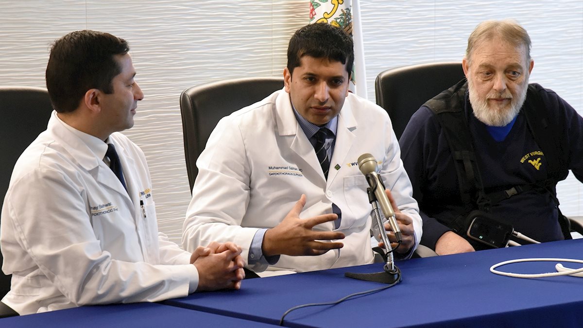 In a first for West Virginia, WVU Heart and Vascular Institute team implants life-saving heart pump