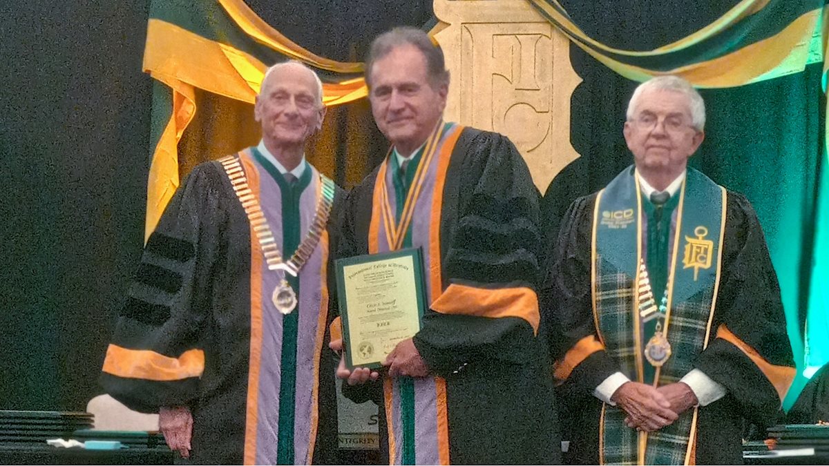Ivanoff inducted into International College of Dentists