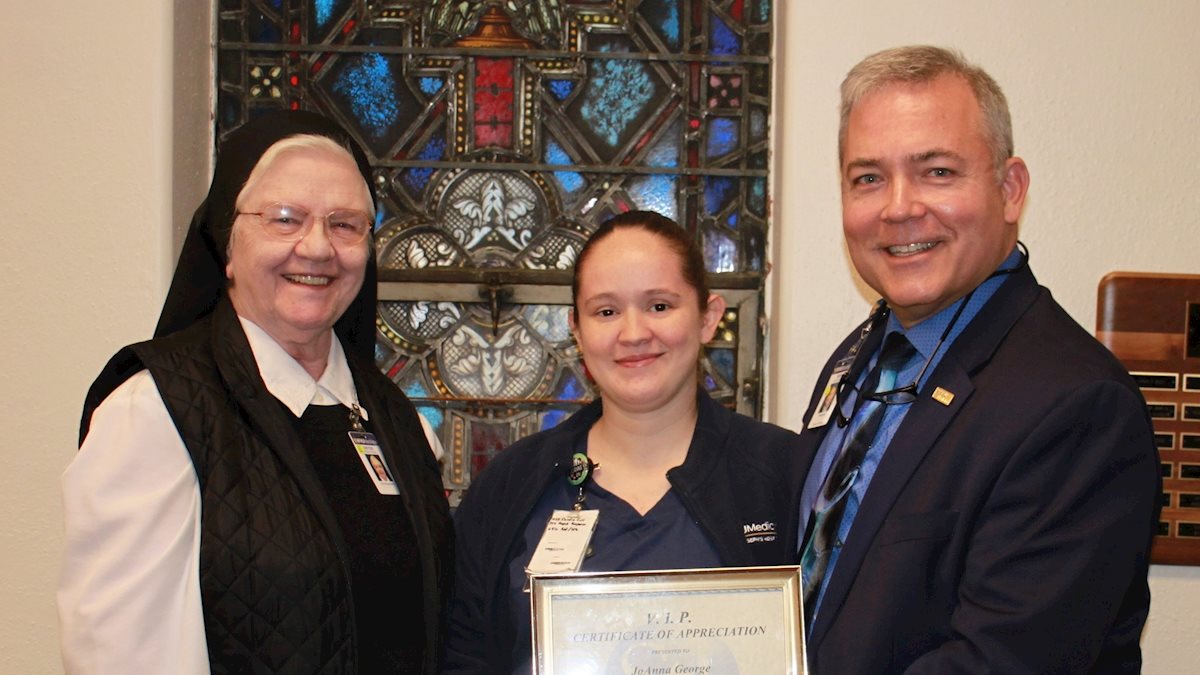 JoAnna George named VIP at St. Joseph’s Hospital