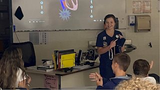 Keyser Campus senior helps educate middle schoolers about blood pressure