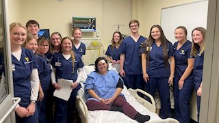 Keyser Campus sophomores work with standardized patients for hands-on nursing experience