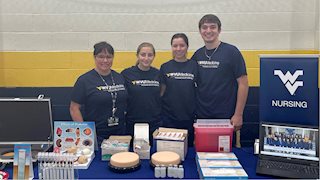 Keyser nursing students volunteer at health careers fair