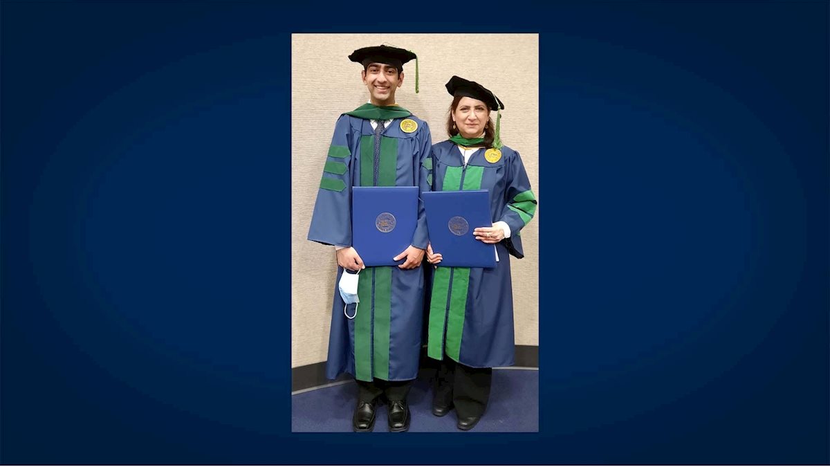Mother and son graduate together during 2022 Commencement Ceremony 