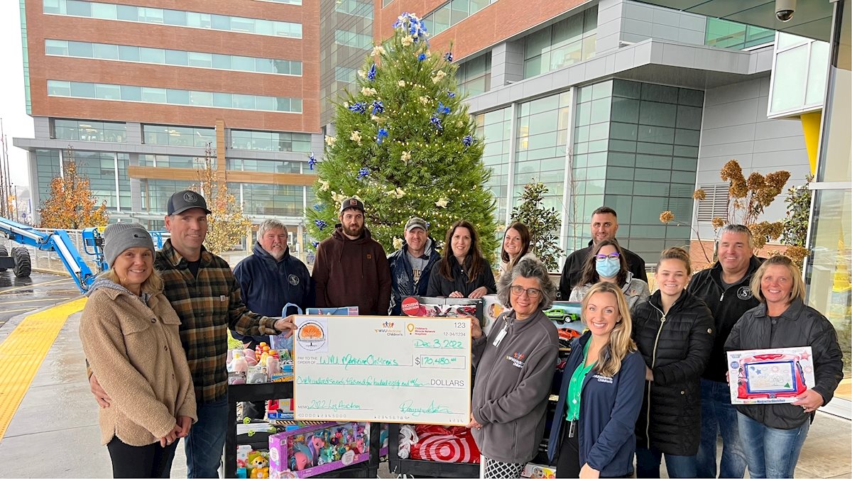 Mountain Loggers Group, Inc., marks holiday season with $170K gift to WVU Medicine Children’s