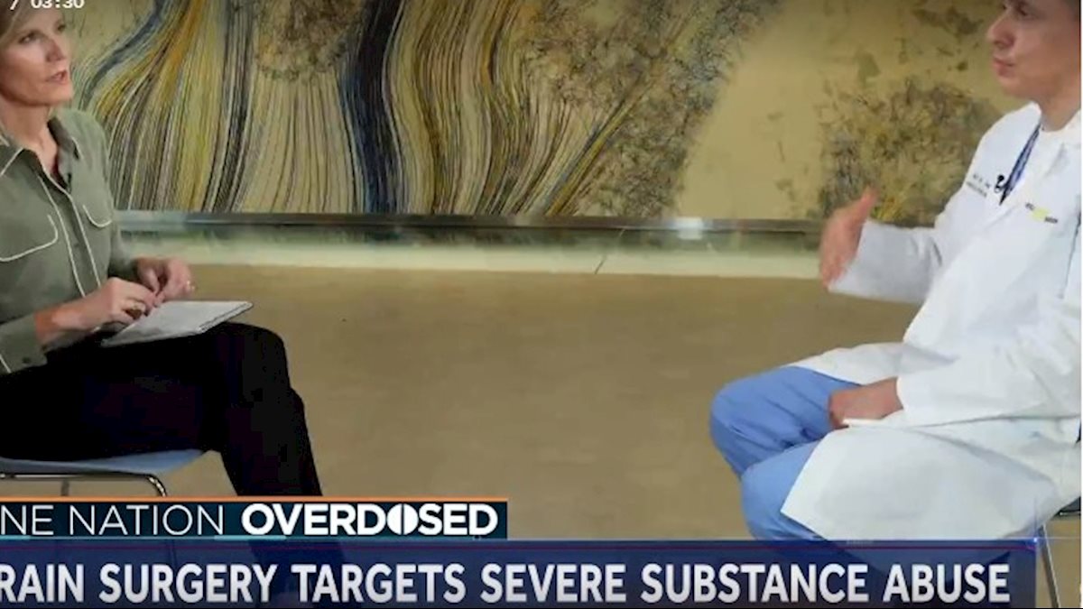 NBC News features WVU Rockefeller Neuroscience Institute's innovative treatment for addiction