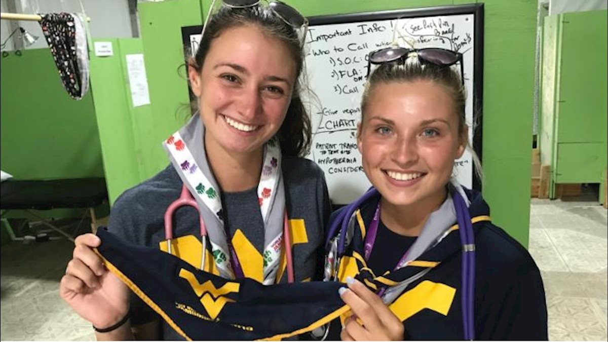 Nursing students providing care at World Scout Jamboree