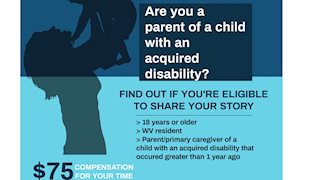 Parents with children who have an acquired disability needed for research study