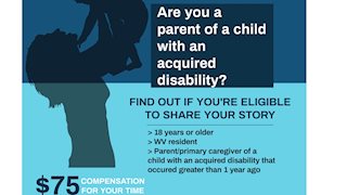 Parents with children who have an acquired disability needed for research study