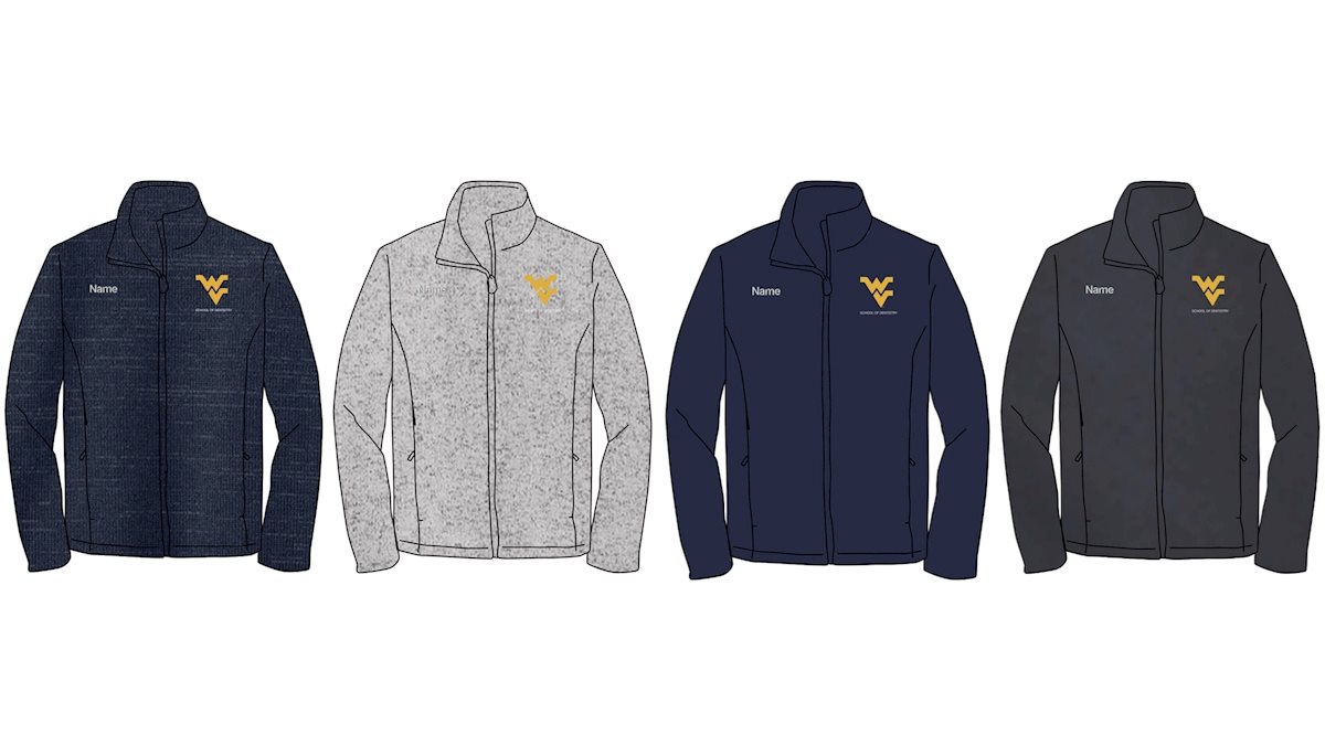 Personalized WVU School of Dentistry apparel available through ASDA fundraiser