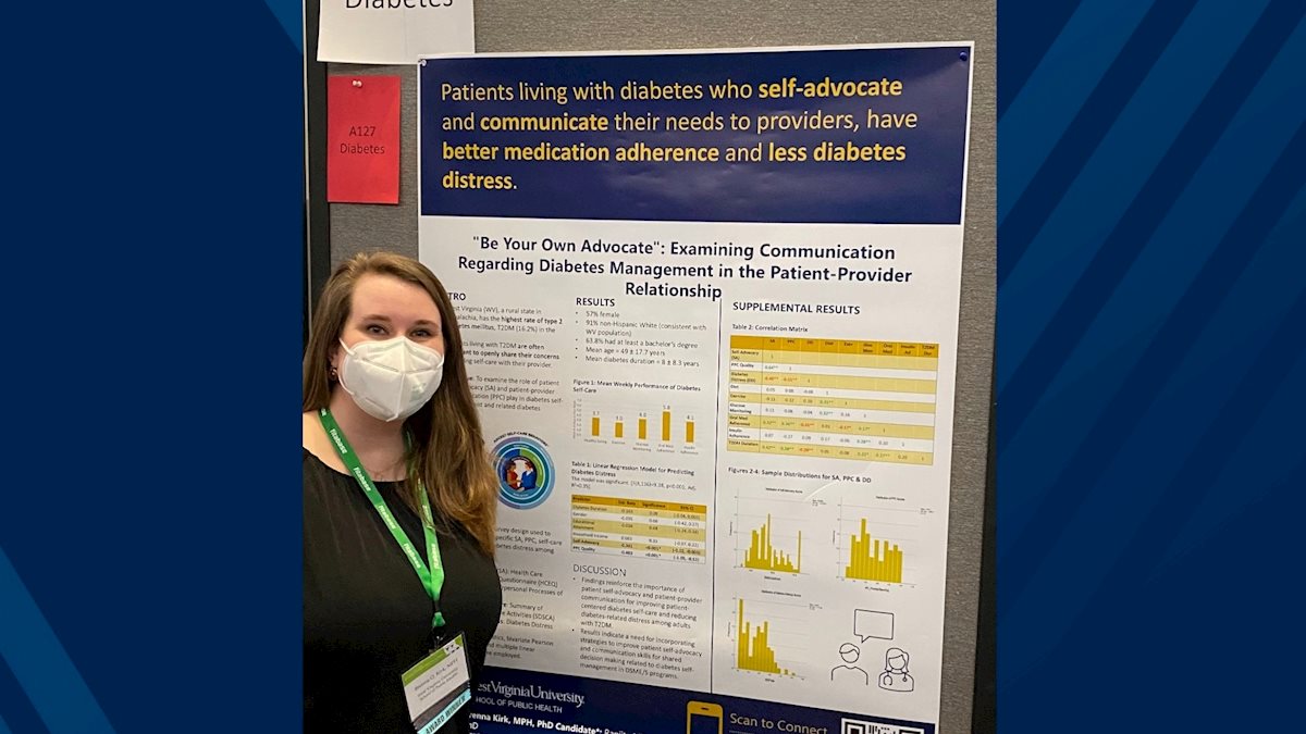 PhD candidate travels the nation to represent WVU School of Public Health and chronic disease research  