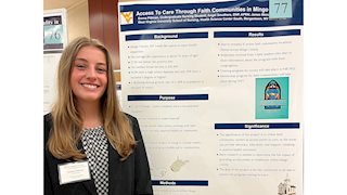 Nursing student presents at 14th annual Summer Undergrad Research Symposium 