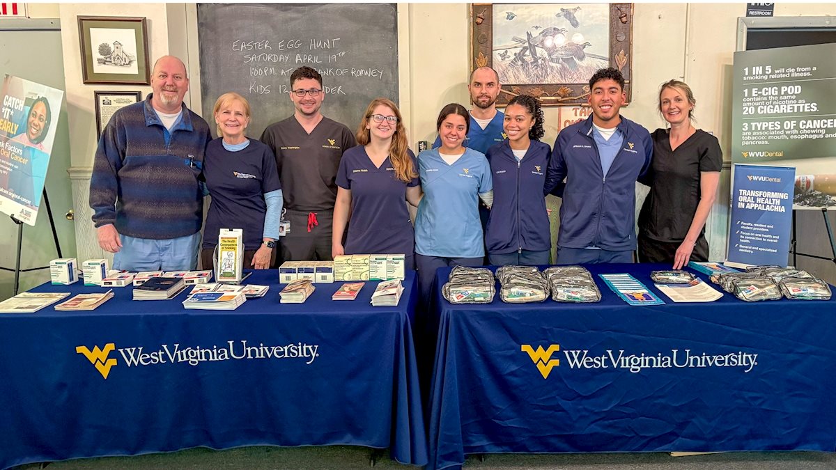 Project REACH at WVU provides oral cancer screenings at rural health fair