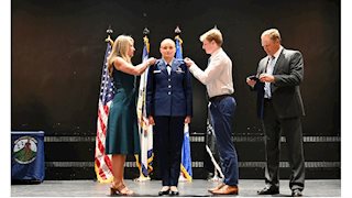 Public Health graduate commissioned as U.S. Air Force Second Lieutenant