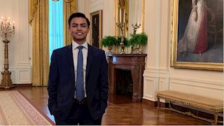 Public Health student interns at the White House