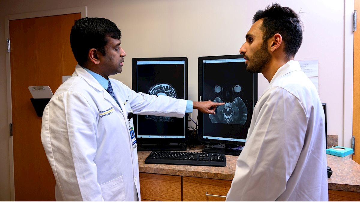 Rotations at local VA provide WVU ophthalmology residents with unique learning experiences and opportunities to give back to veterans