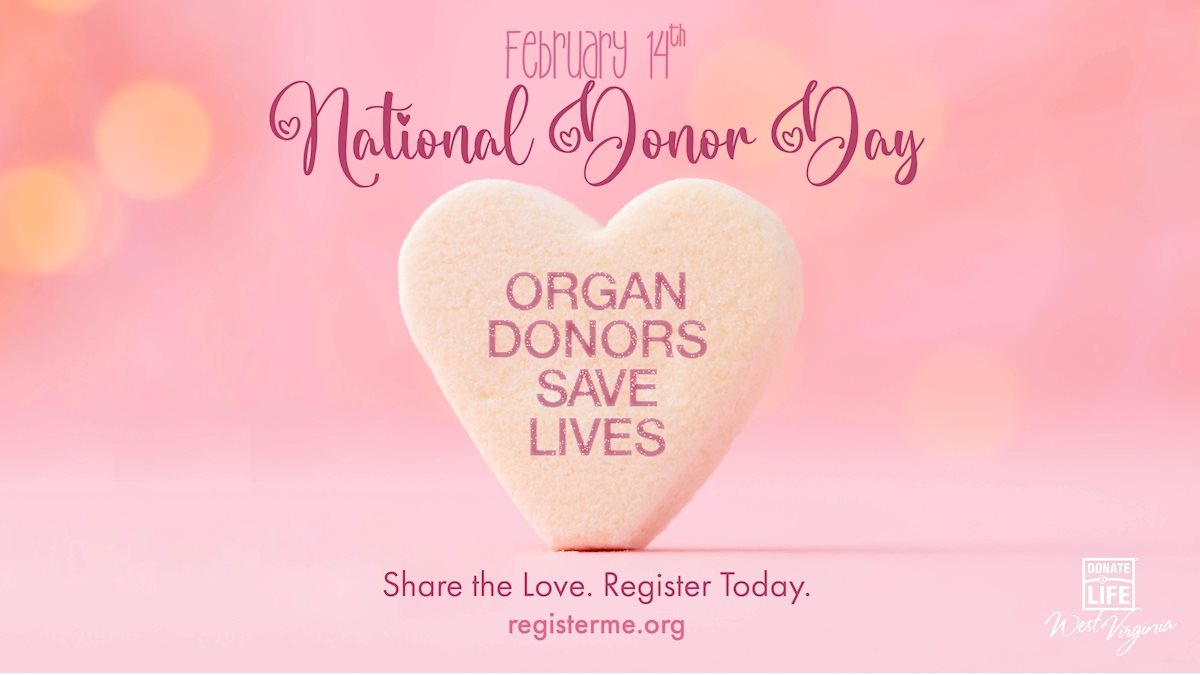 Share the love, and register to be an organ donor