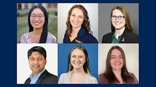 Six WVU graduate students receive prestigious scholarships allowing them to pursue their passions