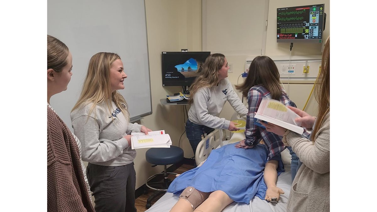 Solving the mystery: Keyser Campus nursing students participate in “murder mystery” activity to learn about heart conditions