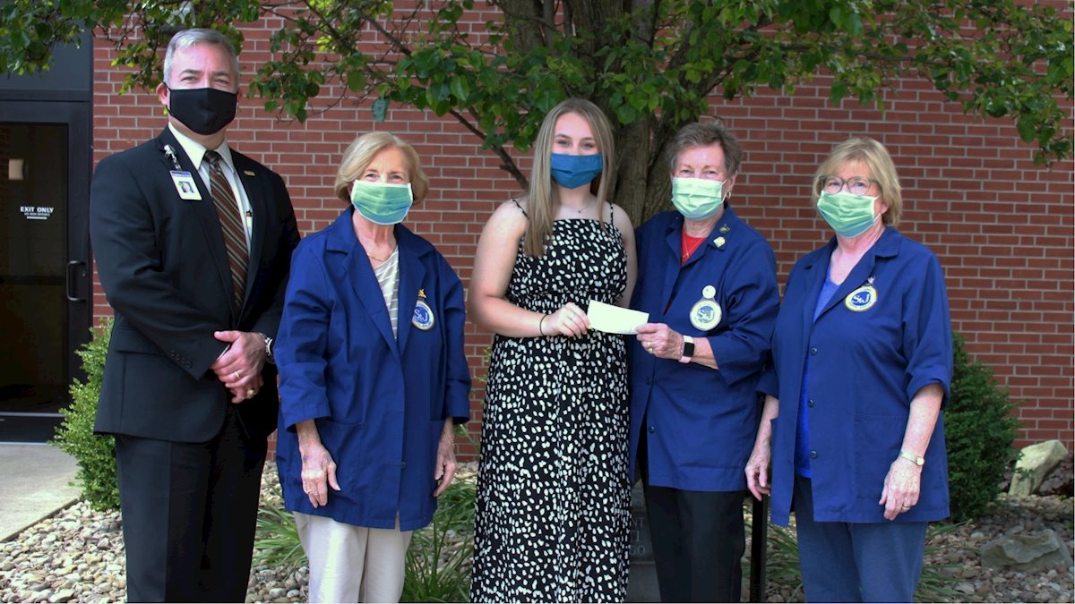 St. Joseph’s Hospital Auxiliary presented scholarship award to Madison Elizabeth Wamsley
