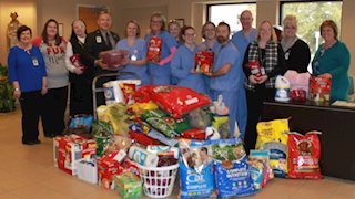 St. Joseph’s Hospital holds Valentine’s pet food and supply drive for Lewis-Upshur Animal Shelter
