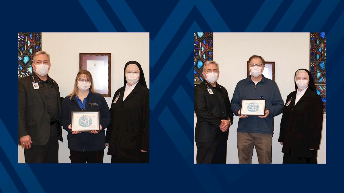 St. Joseph’s Hospital in Buckhannon honors two value inspired persons