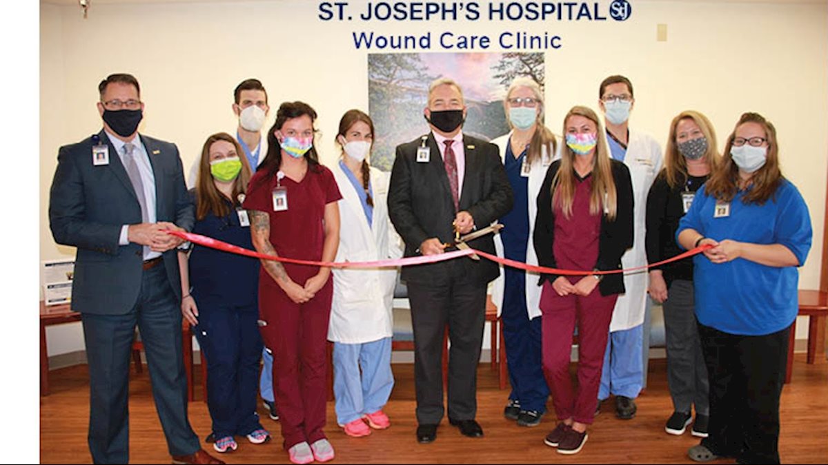 St. Joseph’s Hospital Wound Care Clinic celebrates Wound Healing Awareness Month with ribbon cutting