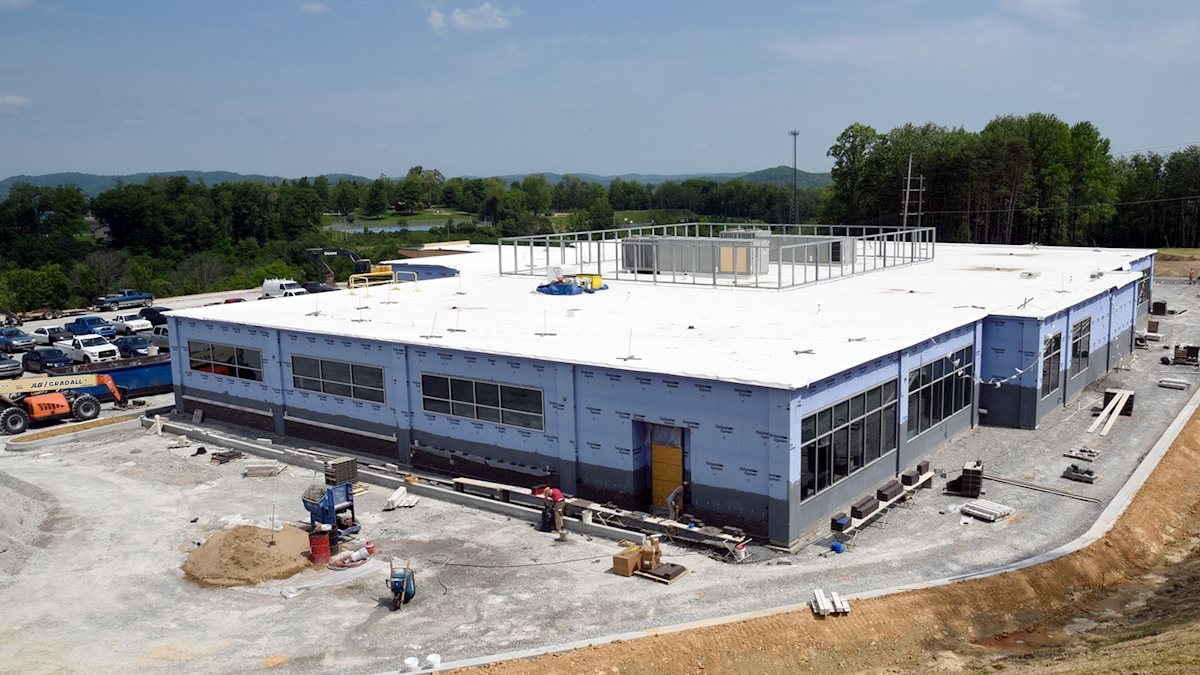 Structure in place for new WVU Medicine Fairmont clinic; photo gallery available