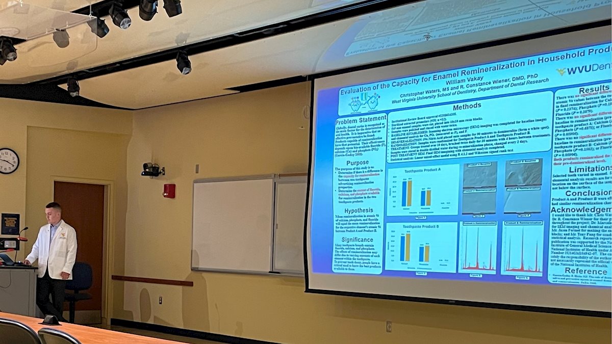 Student researchers present oral health findings at annual competition