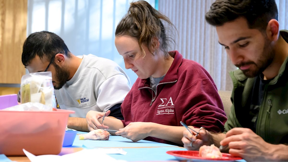 Suture workshop offers crucial introductory ophthalmic training to WVU medical students
